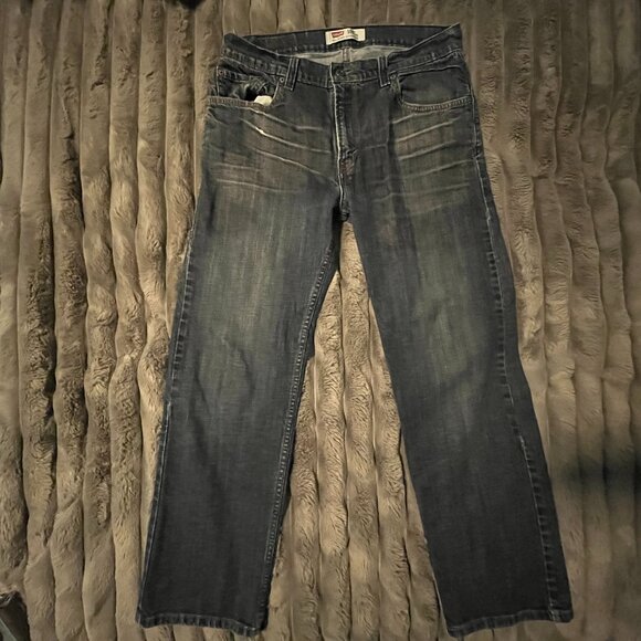 Levi's 559 Jeans Mens 33x29 Blue Relaxed Fit Straight Leg Dark Wash Levis Denim - Picture 1 of 12